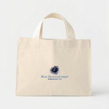 Blaue Diamantherz TASCHE, Orena TM