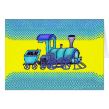 blaue Eisenbahn Karten