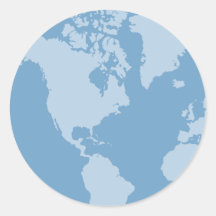 Blaue Erdaufkleber