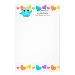 Blaue Eule Individuelles Druckpapier