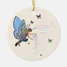 Blaue feenhafte Staub-Verzierung Ornament