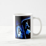 Blaue Flammen-Tasche Aces Las- VegasPoker-Kunst-Be Tee Tasse