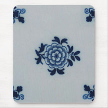 Blaue Fliese klassischer Antiquarian-Delfts - Blum Mousepads