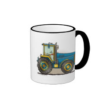 Blaue große Traktor-Becher Kaffeetasse