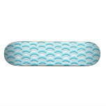 Blaue Halbkreise Skateboarddecks