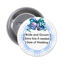 Blaue Hochzeit Bell - besonders angefertigt Buttons