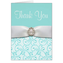 Blaue Hochzeit danken Ihnen Karten