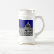 Blaue italienische Kathedrale Haferl