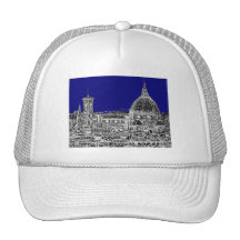 Blaue italienische Kathedrale Retro Cap