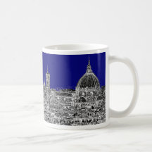 Blaue italienische Kathedrale Tassen