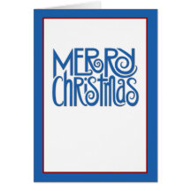 Blaue Karte Text der frohen Weihnachten