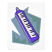 Blaue Keytar tragbare 80ertastatur-Klaviergraphik Personalisierte Ankündigungen