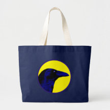 blaue Krähe blue crow Tasche