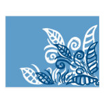 blaue leafe Entwurfs-Gott-Liebe Sie Postkarten
