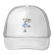 Blaue Mädchen-Zahl Skater-T-Shirts und Geschenke Trucker Mützen