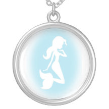 Blaue Meerjungfrau Amulett