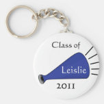 Blaue Megaphon-Cheerleader KeyChain Schlüsselband