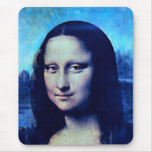Blaue Mona Mousepad