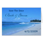 Blaue Ozean-Save the Date Karte