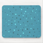 Blaue Punkte und Welle Mauspad