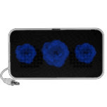 Blaue Rose, schwarzer Hintergrund Speaker