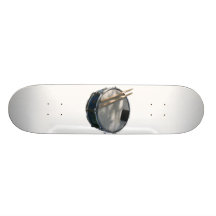 Blaue Schnarrtrommel-Trommelstöcke und Schalldämpf Individuelle Skatedecks
