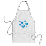 Blaue Schneeflocken Schürzen