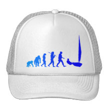 blaue Segelgeschenke und -T-Shirts der Laser-Segel Retro Cap