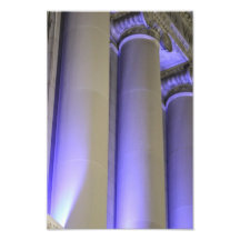 Blaue Spalten Kunstphoto