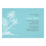 Blaue Strand-Babyparty-Einladungen