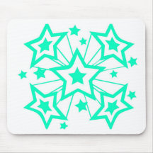Blaue Superstars Mauspads