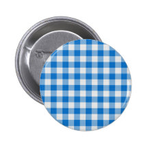 blaue Tischdecke Anstecknadelbuttons