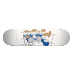 Blaue Trommel-Ausrüstungs-Illustration: Kundenspez Individuelle Skatedecks