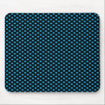 Blaue Tupfen auf Schwarzem mousepads