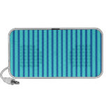 Blaue und aquamarine Streifen Mp3 Speaker