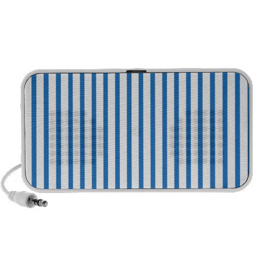 Blaue und weiße Streifen Laptop Lautsprecher