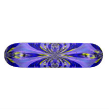 Blauer abstrakter Skateboard Personalisiertes Skateboarddeck