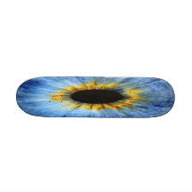 Blauer Augapfel Bedruckte Skateboarddecks