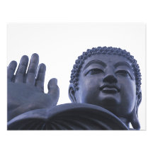 Blauer Buddha Einladungskarte