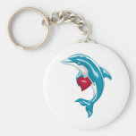 Blauer Delphin Schlüsselbänder