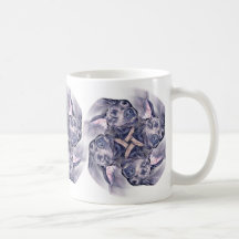 Blauer Deutsche Doggepinwheel-Becher Tasse
