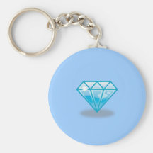 Blauer Diamant Schlüsselanhänger