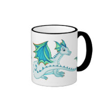 Blauer Eis-Drache-Becher Tee Haferl