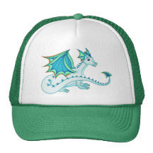 Blauer Eis-Drache-Hut Netzmütze