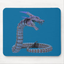Blauer Fantasie-Drache Mousepad