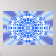 Blauer Fluss Plakat