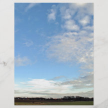 Blauer Himmel mit Wolken Personalisierte Flyer