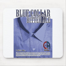 Blauer Kragen-englisches bitteres Mauspad