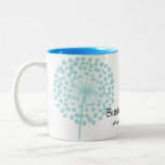 Blauer Löwenzahn-kundengerechte Kaffeetasse
