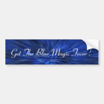 BLAUER MAGISCHER AUTOAUFKLEBER